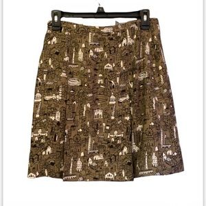 Moschino silk pleated mini skirt